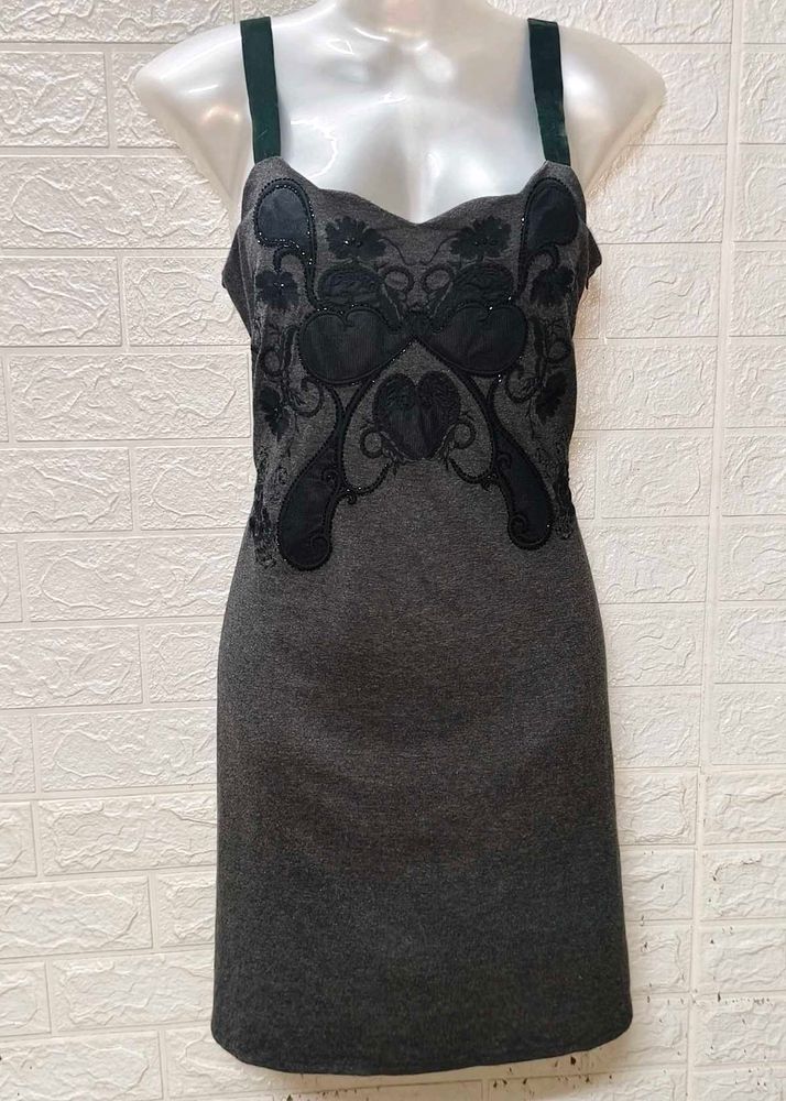 Grey Stappy Cocktail 🍸 Dress