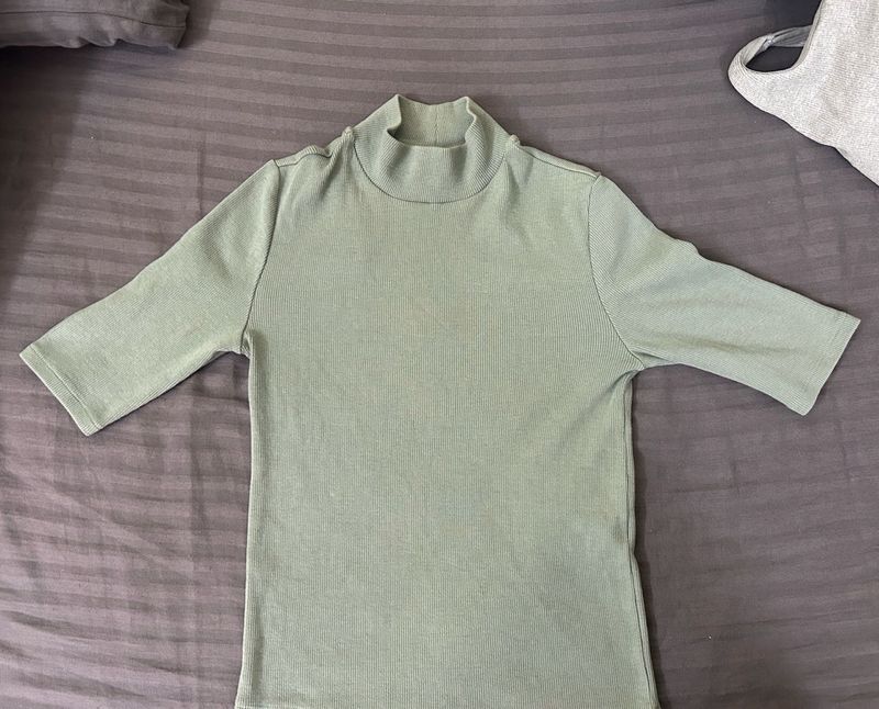Zara Knit Turtleneck Top