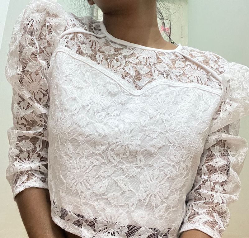 Laced Crop Top