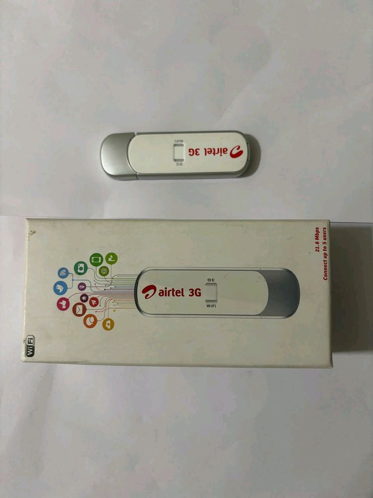 Airtel 3G Wifi With( 16GB Sandisk Card Free)