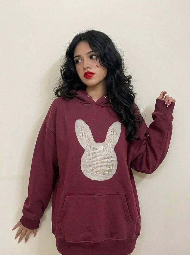 Vintage Rabbit Graphic Hoodie