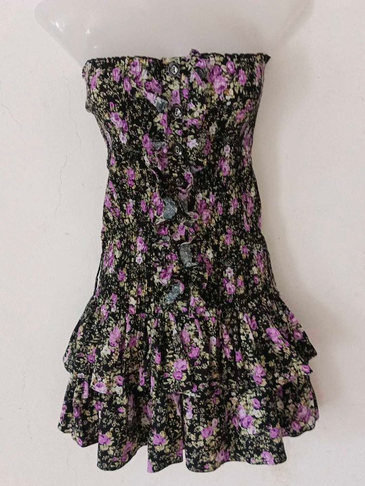 BEAUTIFUL FLORAL SHORT DRESS