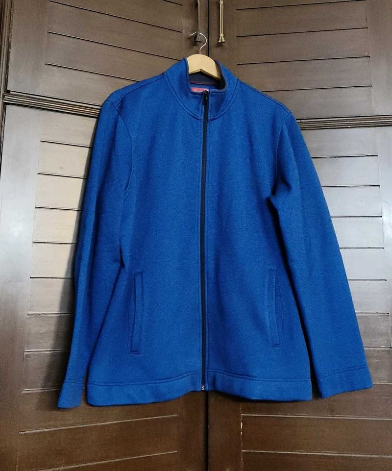 Blue Zip-Up Jacket