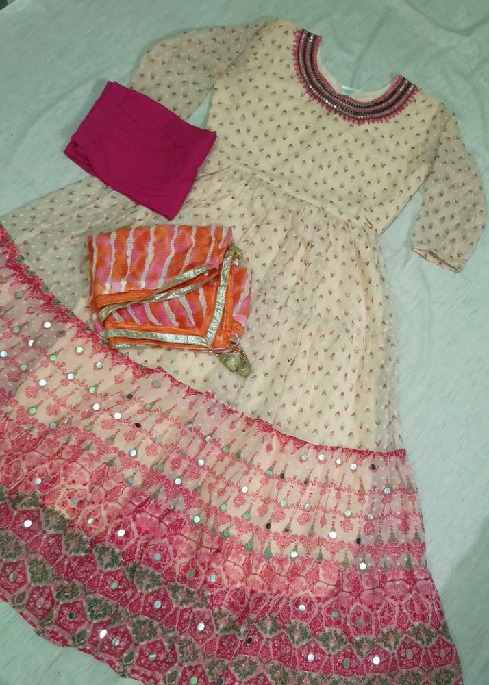 Beautiful Gawn With Laggie &amp; Dupatta