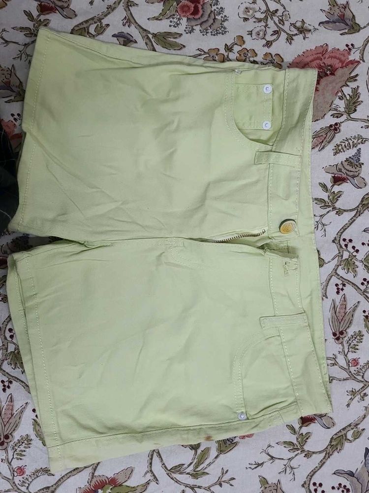 Cute Light Green Shorts
