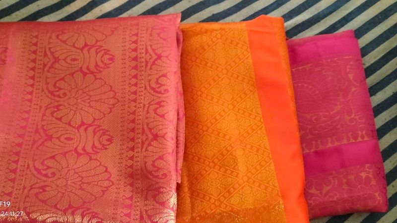Elegant Saree Fabric Bundle