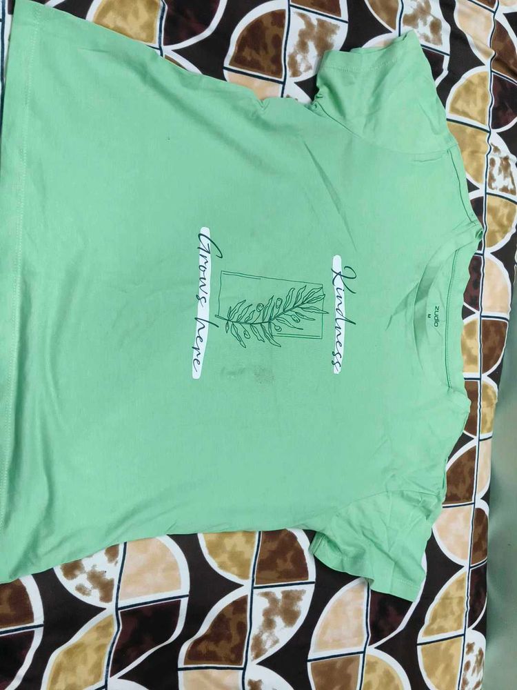 Mint Green Graphic Tee - Size M