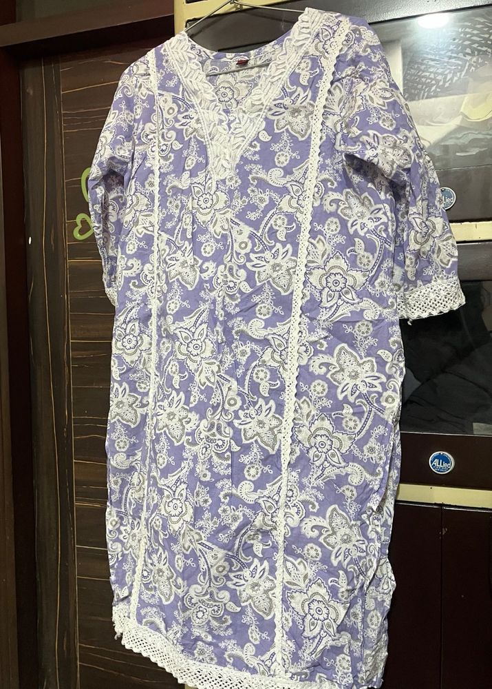 Floral Print Kurta