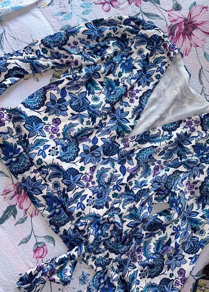 Boho Printed Knot Crop Top