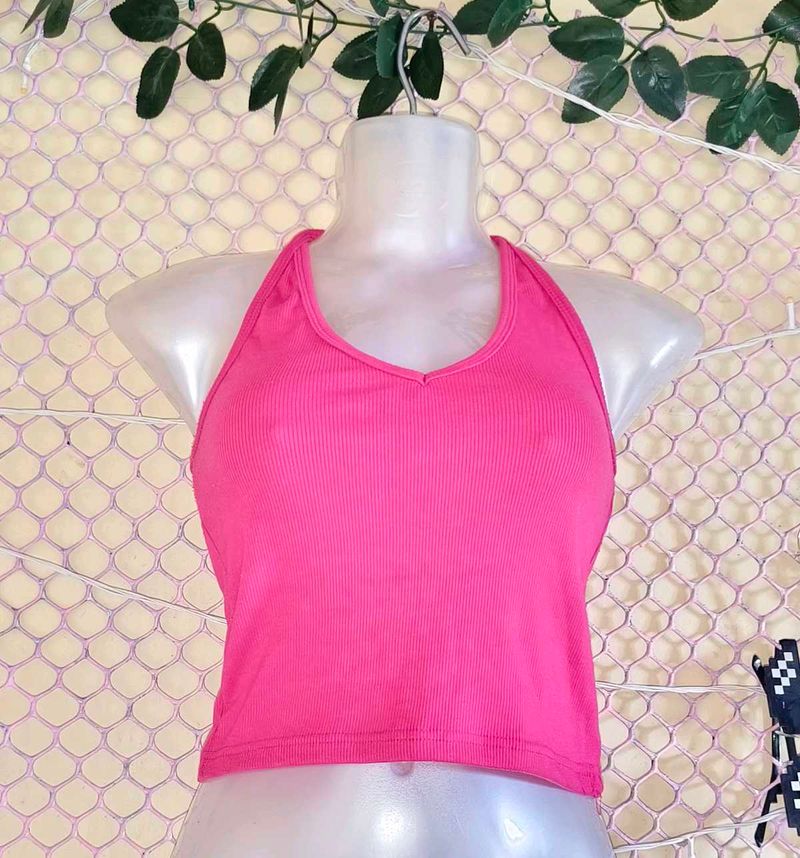 Size Small 🎁Buy 2 Get 1 Free 🎁Pink Halter Top