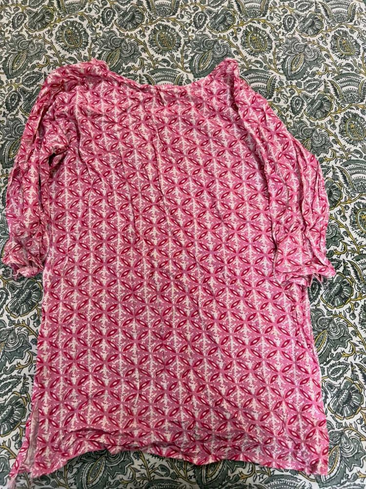Pink Patterned Top