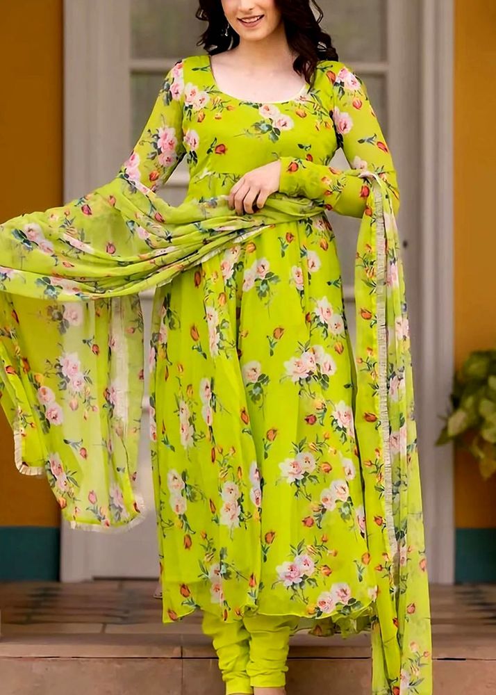 Sale!!!!Stunning Green Anarkali Suit🌟✨