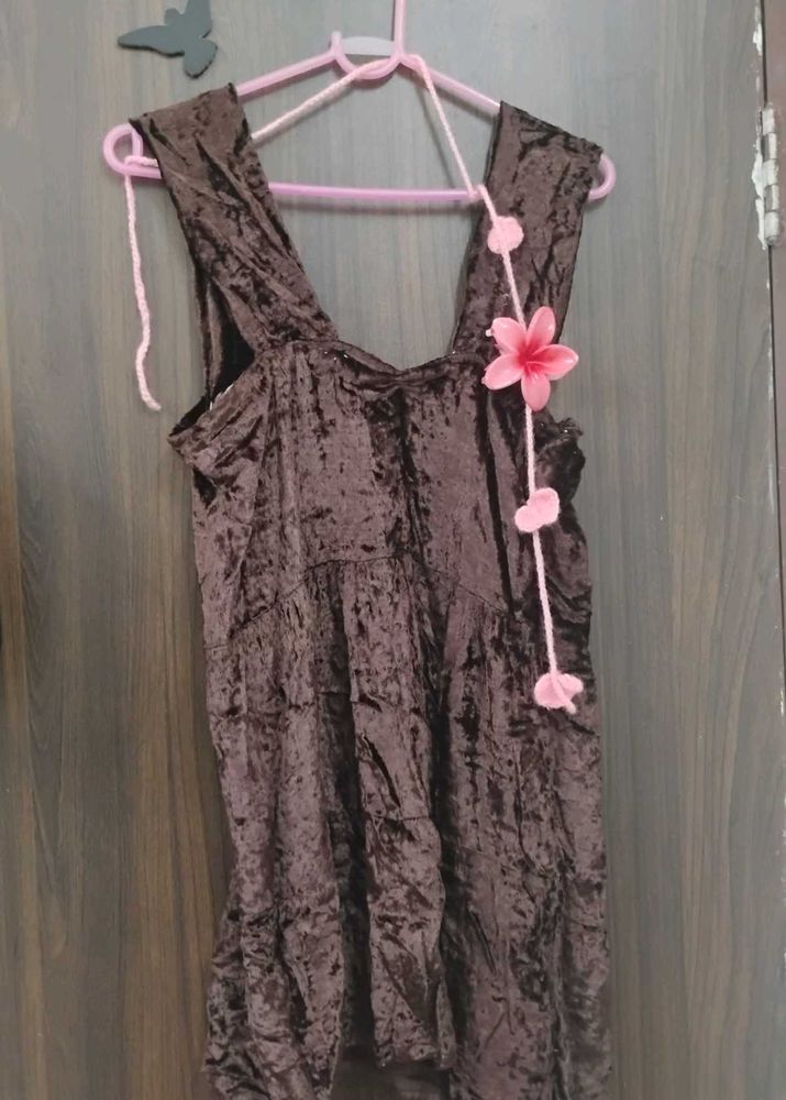 brown babydoll top🤎