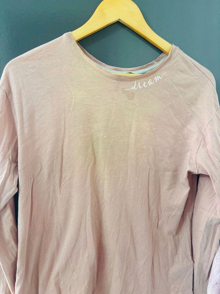 Pink Dream Long Sleeve Night Suits