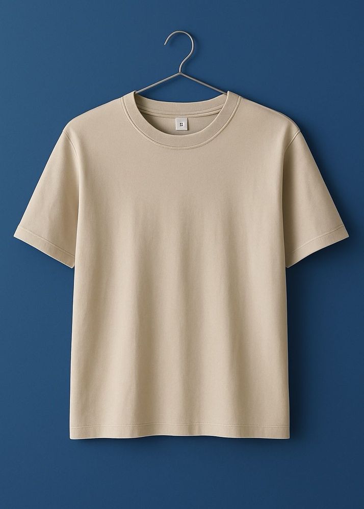 Beige Cotton T-Shirt