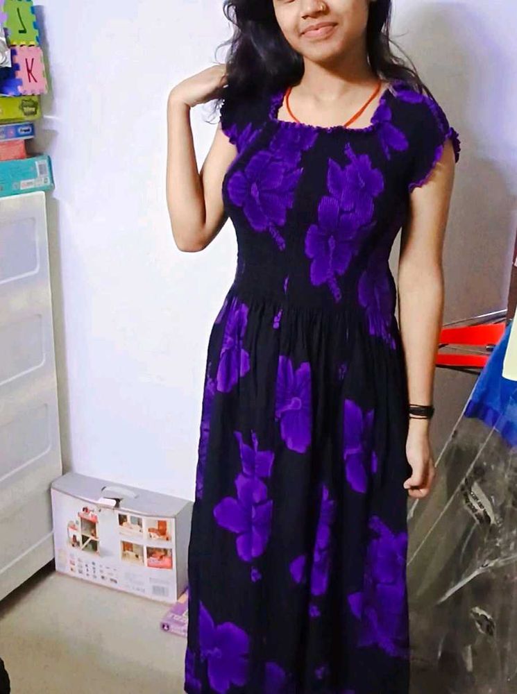 Hibiscus Print Women’s Tube Dress