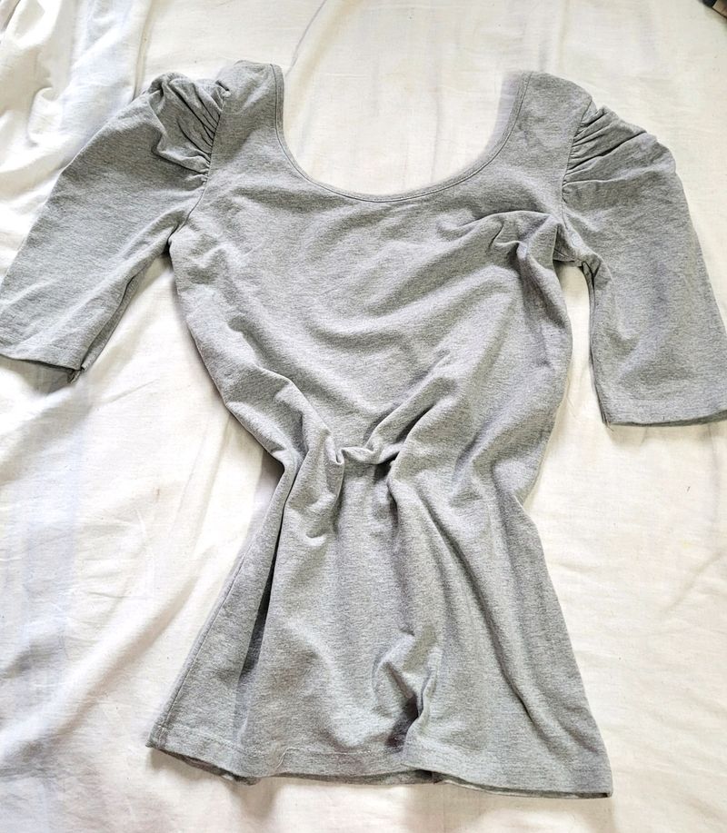 Grey Fit Tshirt Size XXS To XS