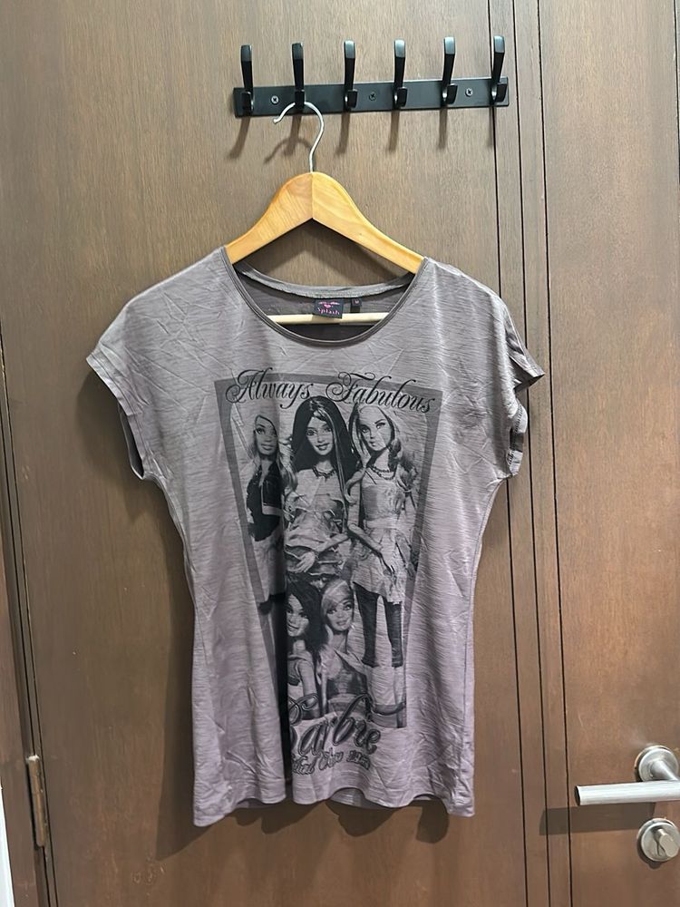 Vintage Barbie Graphic Tee – Size S
