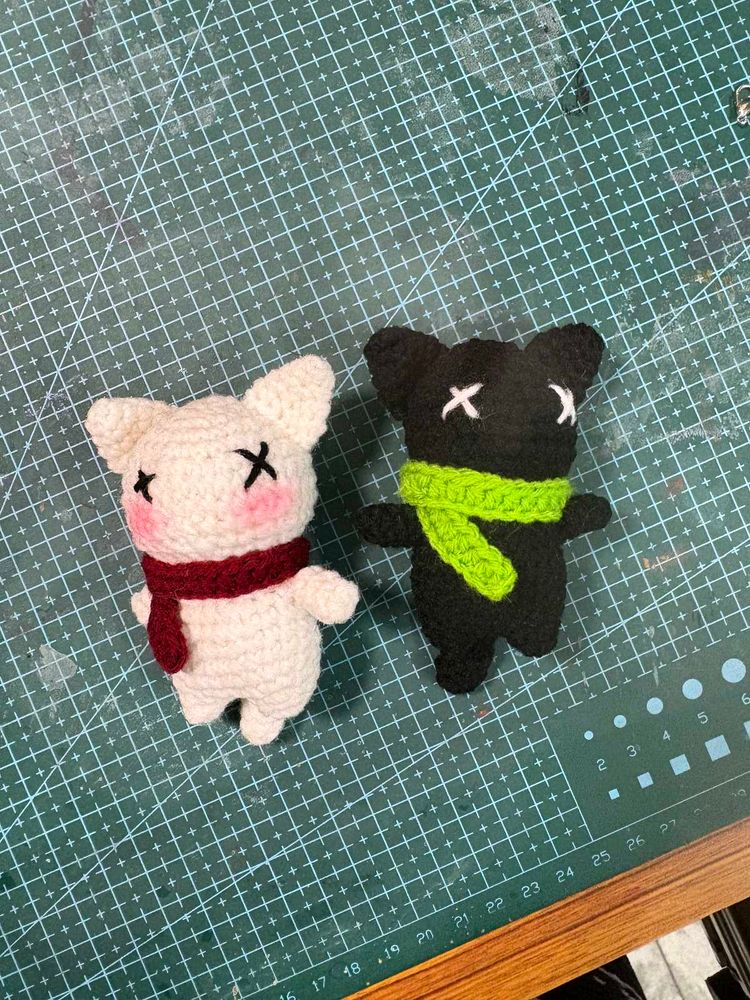 Couple cat Crochet [set of 2 ]