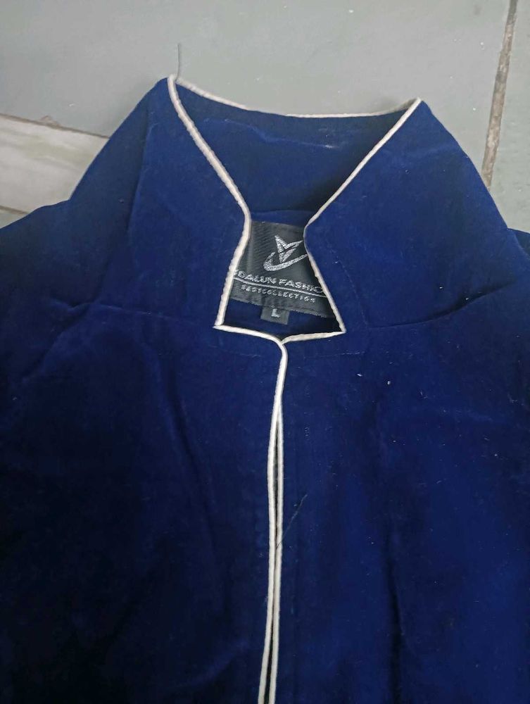 Men Coat Velvet Woolen