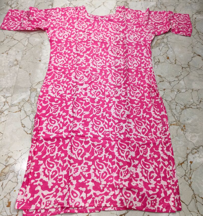 Pure Mom Batik Cotton Kurti