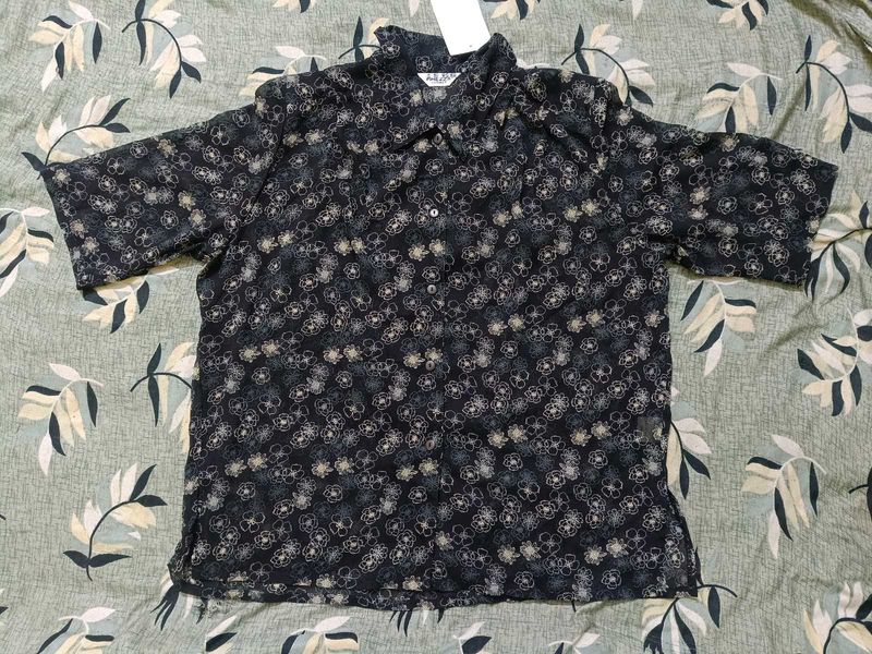 Floral Print Short Sleeve Shirt 3 combo