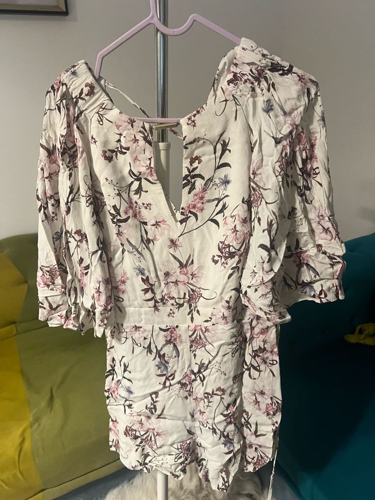 Forever New White Floral Romper