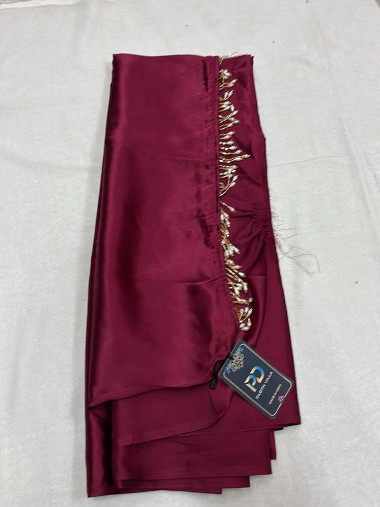 Elegant Maroon Saree