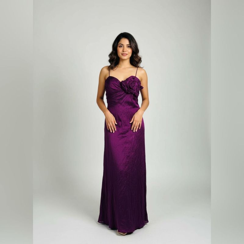 Elegant Purple Maxi Dress