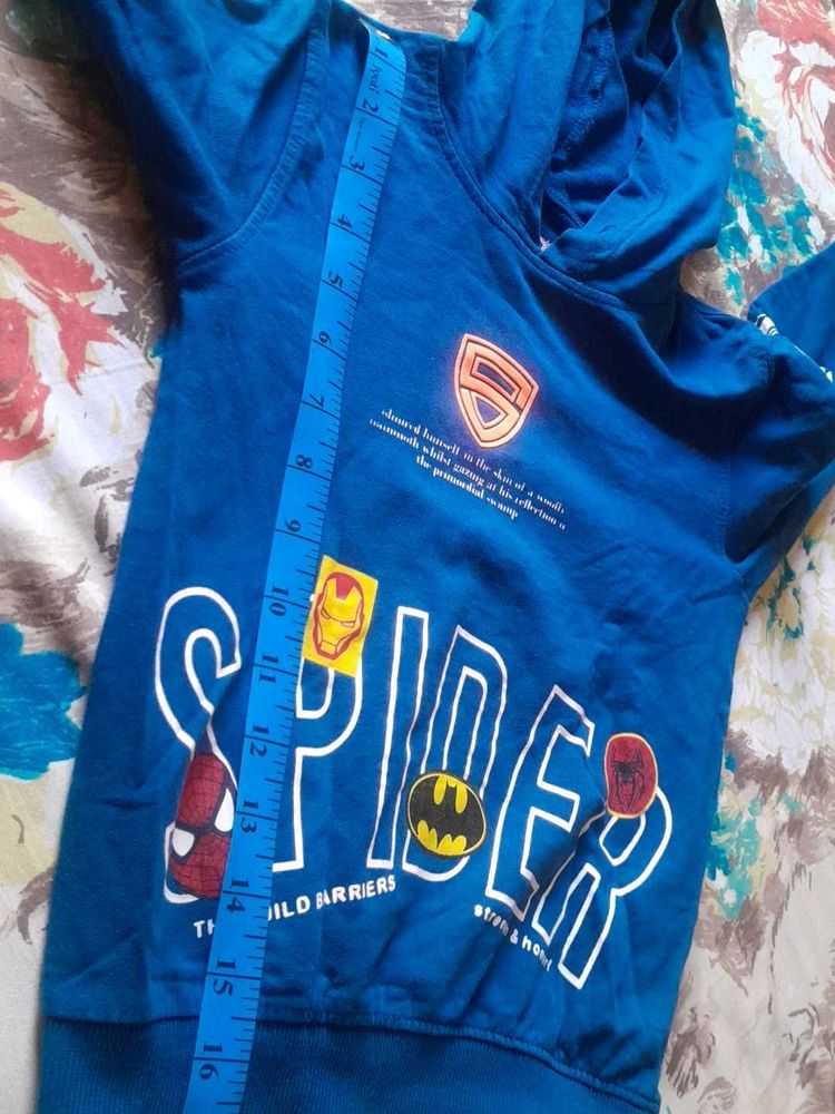 Blue Superhero Hoodie