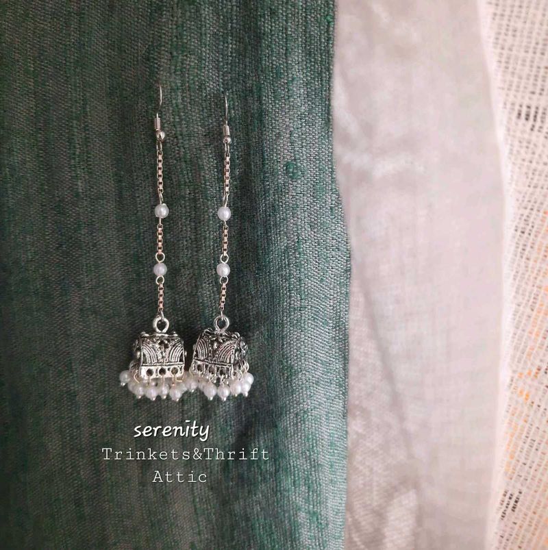 Jhumka Chain Earrings