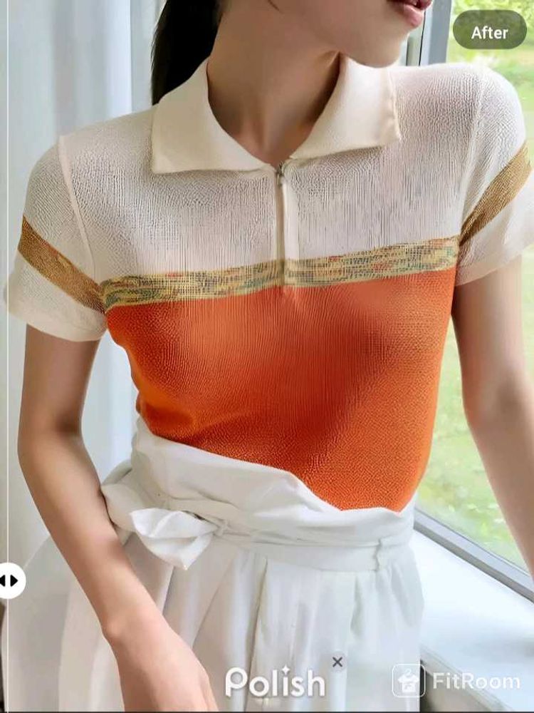 New With Tag Bodyfit Korean Cute Knit Top