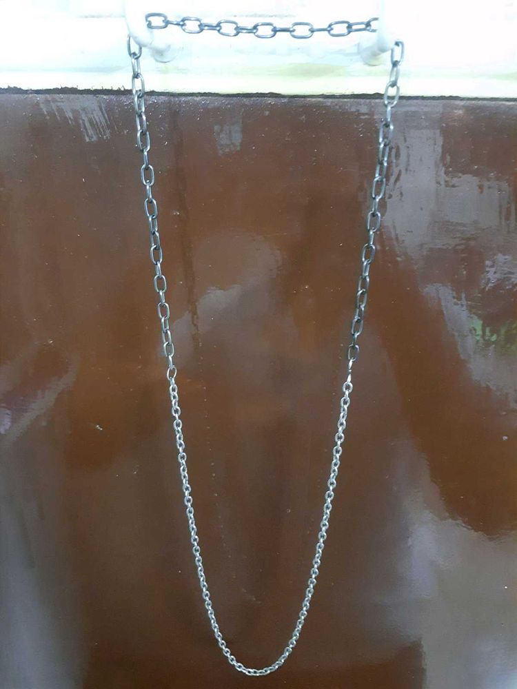 Silver &amp; GREY DUAL TONE CHAIN Necklace