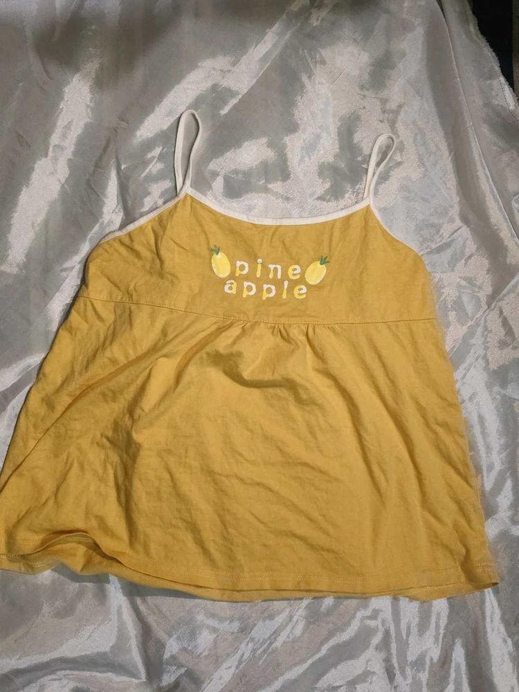 Cute Yellow Pineapple Tank Top