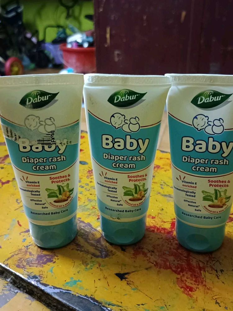 New Dabur Baby Diaper Rash Cream (3 Pack)
