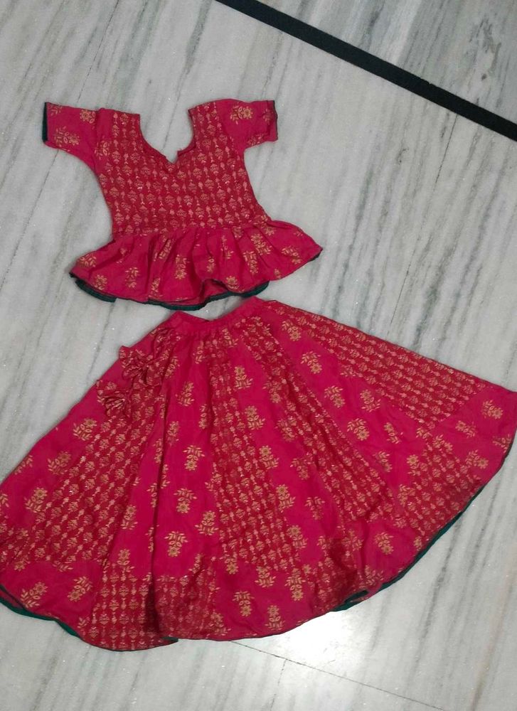 Cute Ethnic Skirt &amp; Top Set