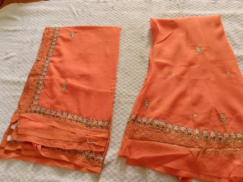 Unstiched Lahenga Choli Fabric With Dupatta