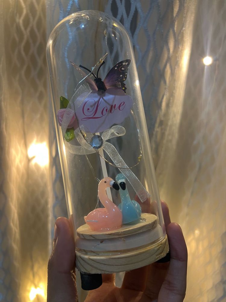 Flamingo Love Showpiece