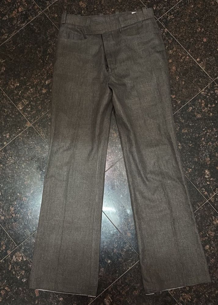 Gray Flared Pants