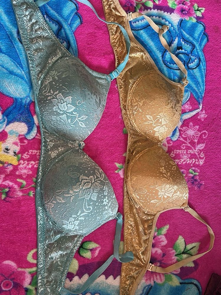 Floral Pattern Bras - Set of 2