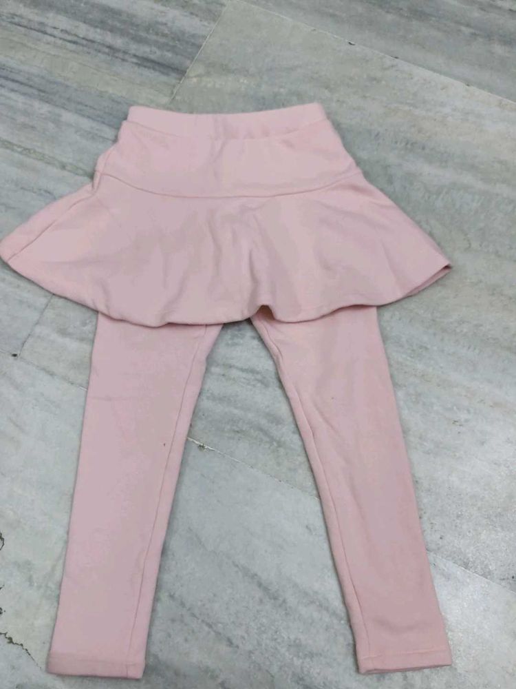 Girls Skirted Leggings - Pink
