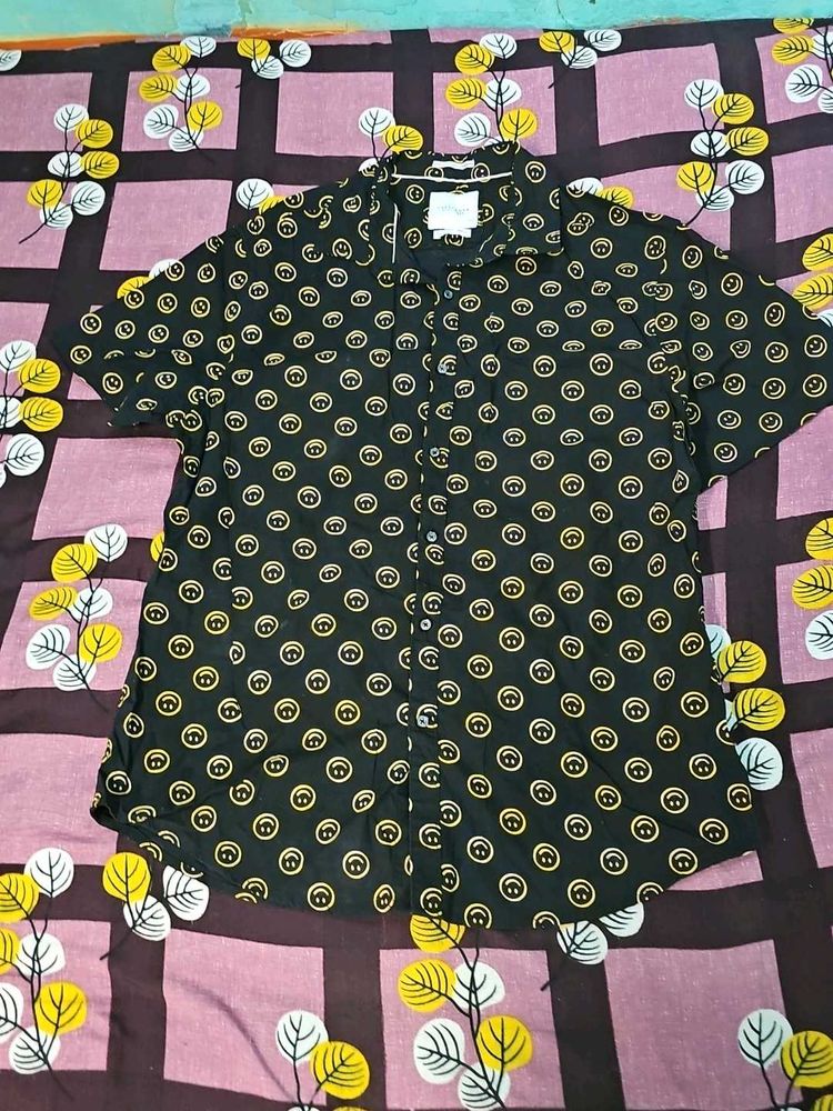 Smiley Face Print Shirt