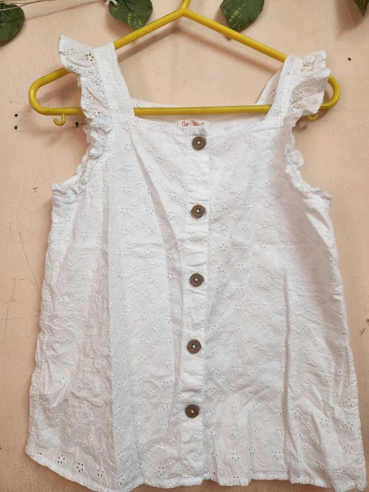 Cotton Chikan Top