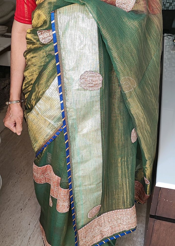 A Beautiful Tissue Saree