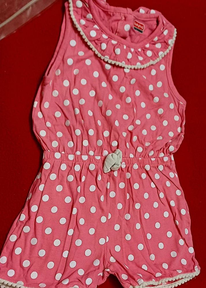 Firstcry Brand Babyhug Jumpsuit For Babygirl