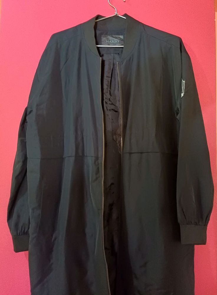 Longline bomber jacket