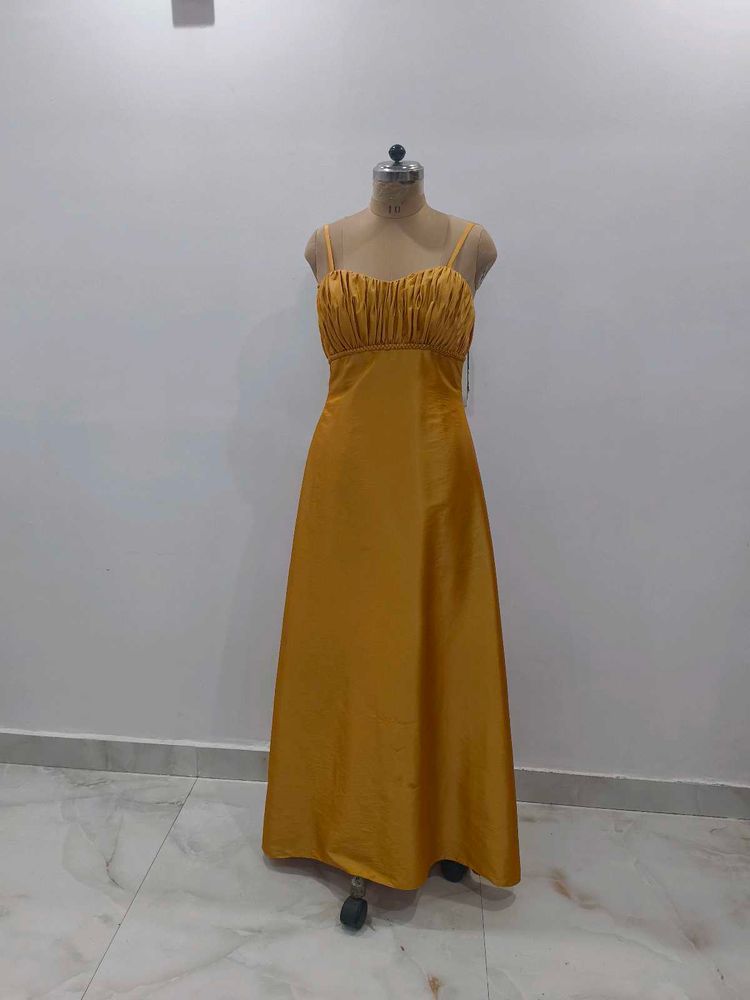 Elegant Yellow Maxi Dress