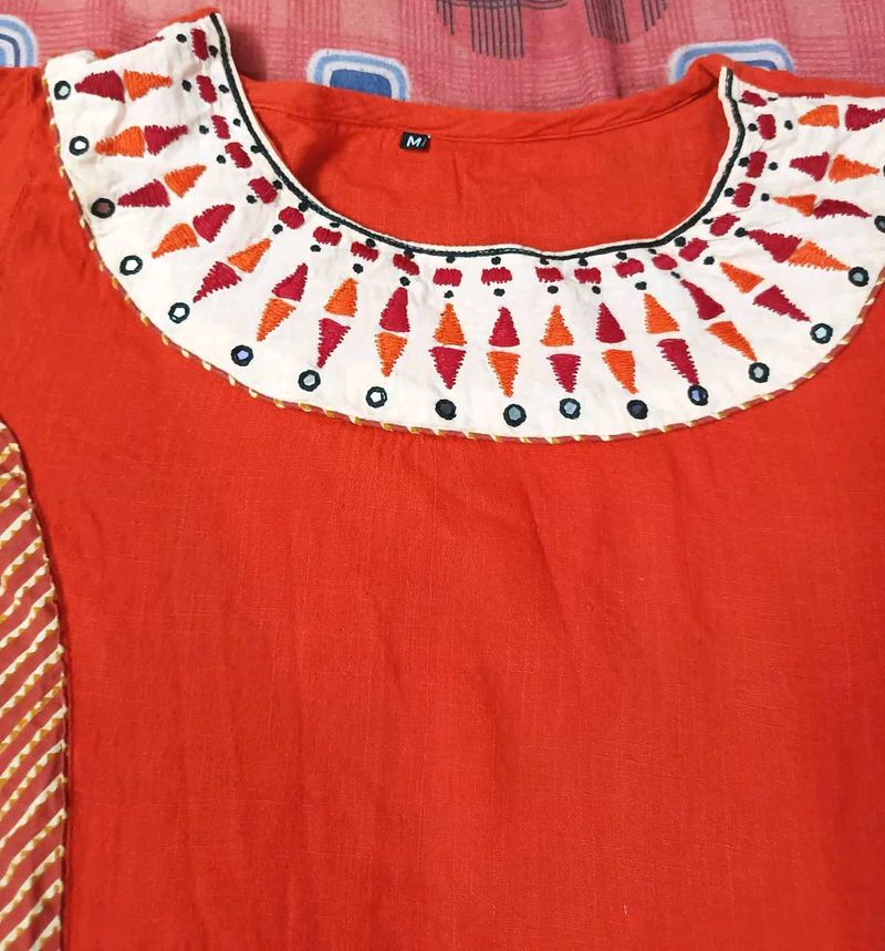 Combo Embroidered Cotton Kurti