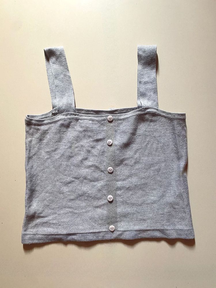 Solid Grey Top