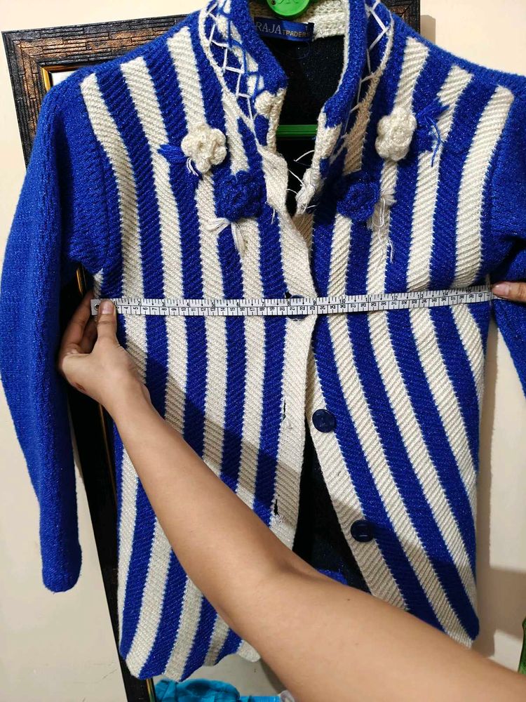 Blue And White Sweaters